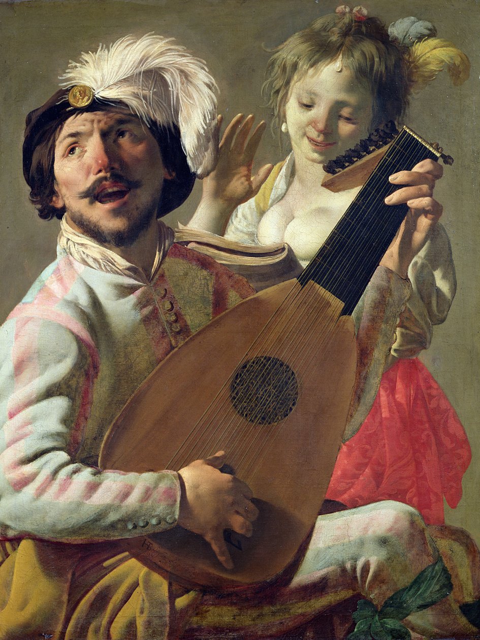 O dueto, 1628 de Hendrick ter Brugghen