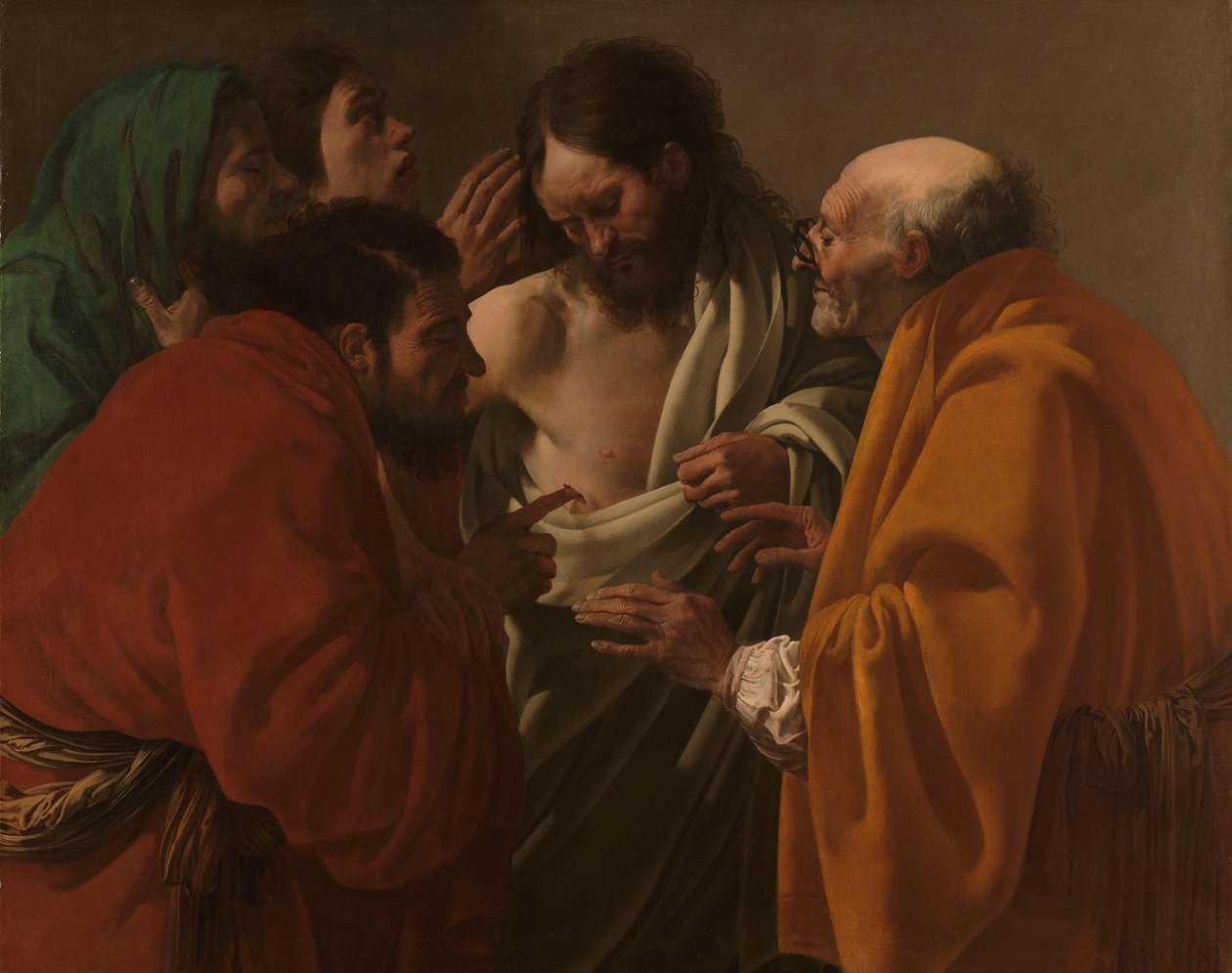 A incredulidade de Thomas A incredulidade de São Tomás de Hendrick ter Brugghen