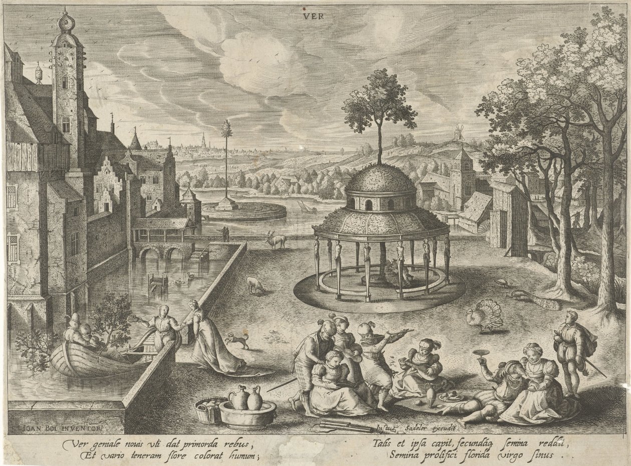 Primavera Ver (título no objeto) As Quatro Estações (título da série) de Hendrick van Schoel