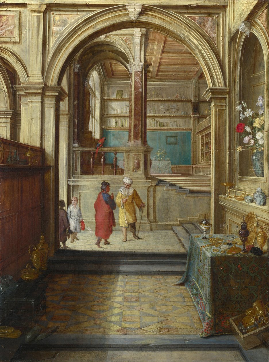 Creso e Sólon, c. 1610 de Hendrick van Steenwyck the Younger