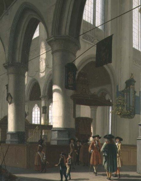 O interior de uma igreja de Hendrick van Streeck