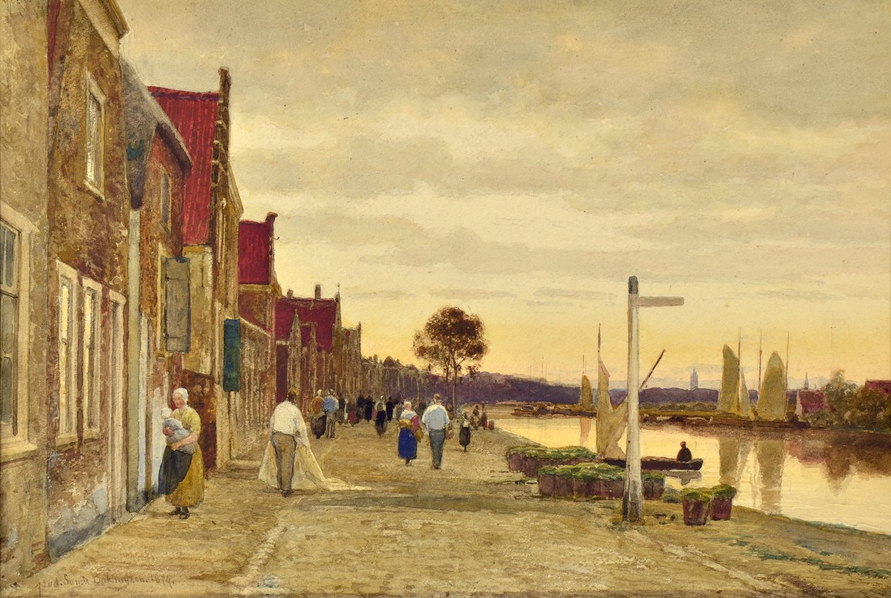 Paisagem Holandesa de Hendrick van de Sande Bakhuyzen