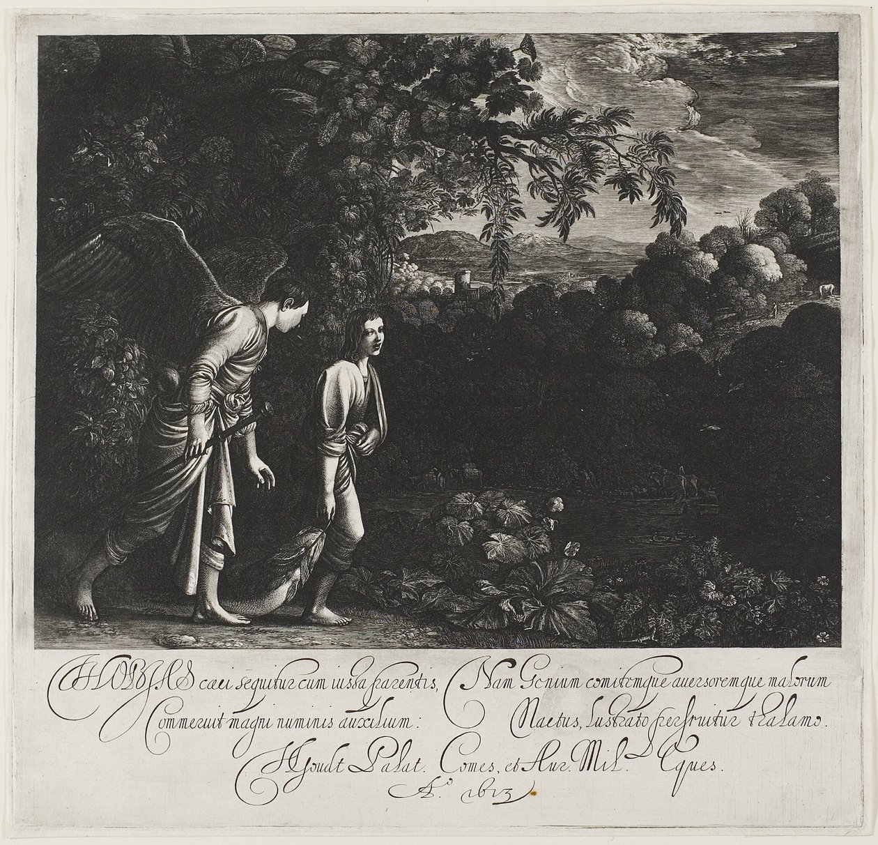 Tobias e o Anjo de Hendrick von Goudt