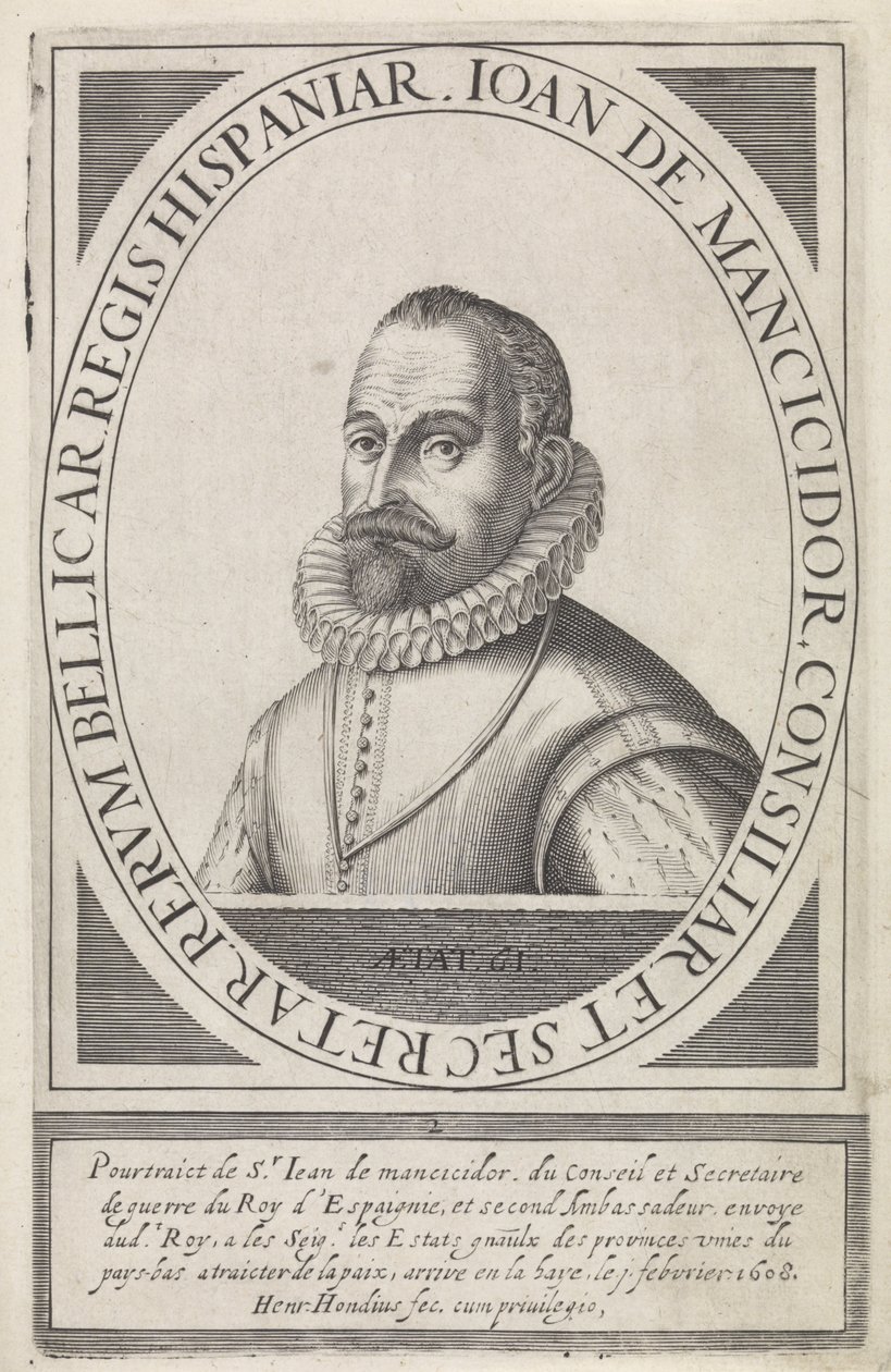 Juan Mancicidor, do Brasil à Bélgica chupeta True (1608) de Hendrik I Hondius