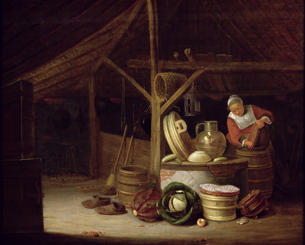 Interior da cozinha de Hendrik Martensz Sorgh