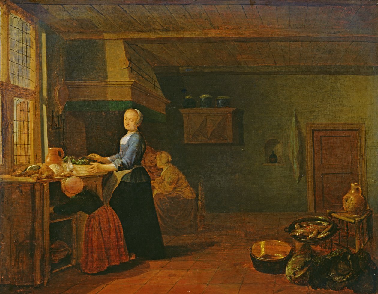Interior da cozinha de Hendrik Martensz Sorgh