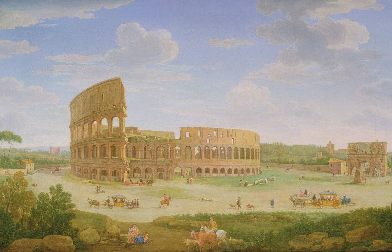 Uma visão de Roma, década de 1750 de Hendrik van Lint