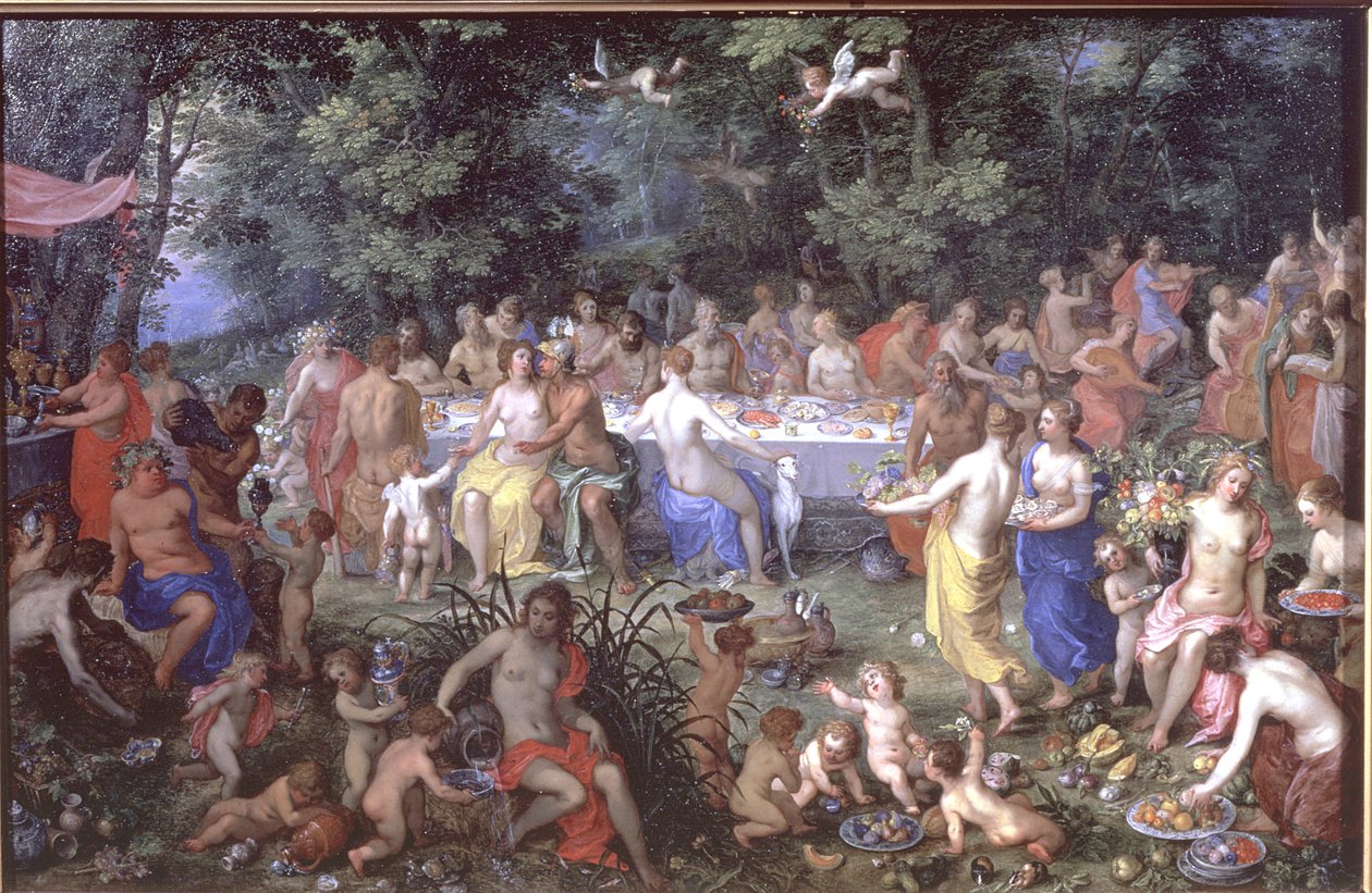 A festa dos deuses de Hendrik van the Elder Balen