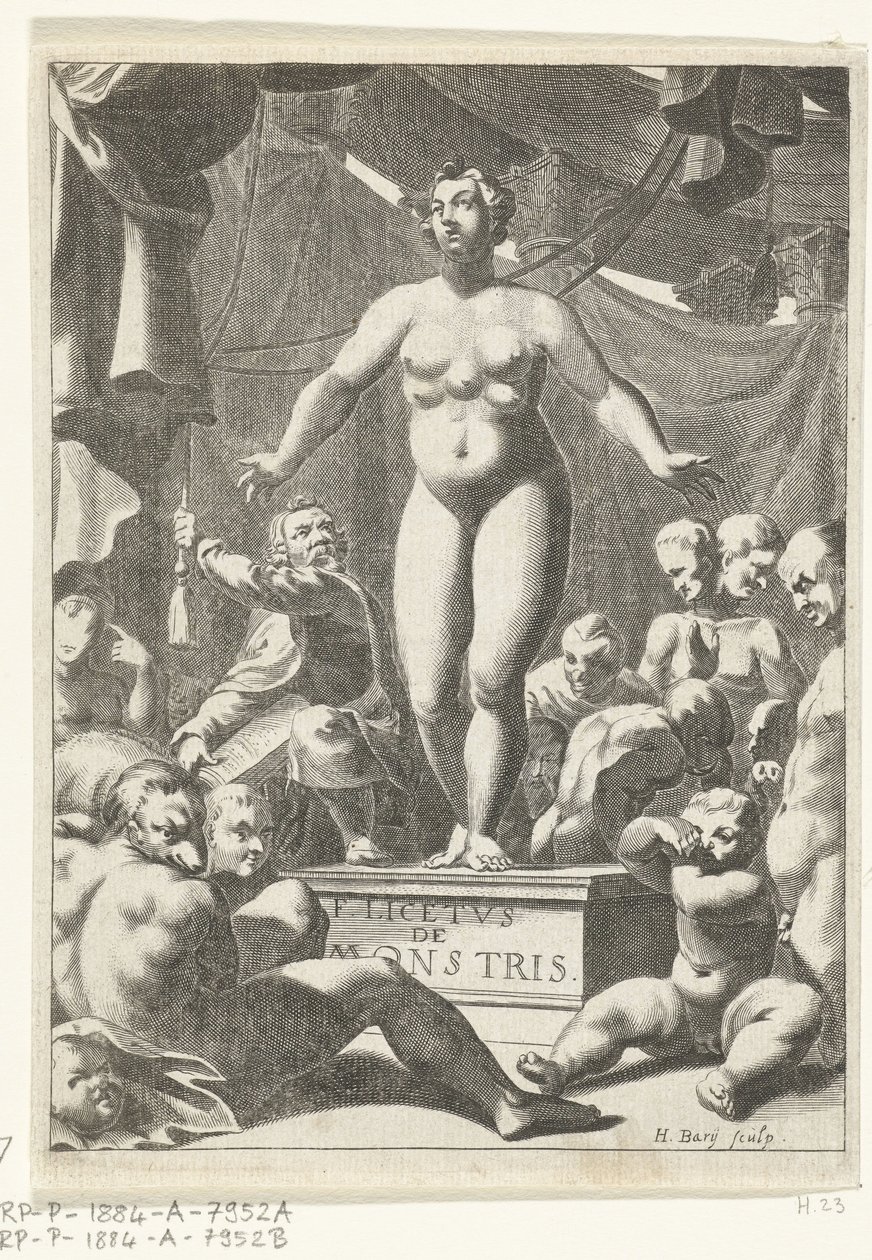 Mulher nua com cinco seios
Página de título de Fortunius Licetus, De Monstris, Amsterdam 1665 de Hendrik Bary