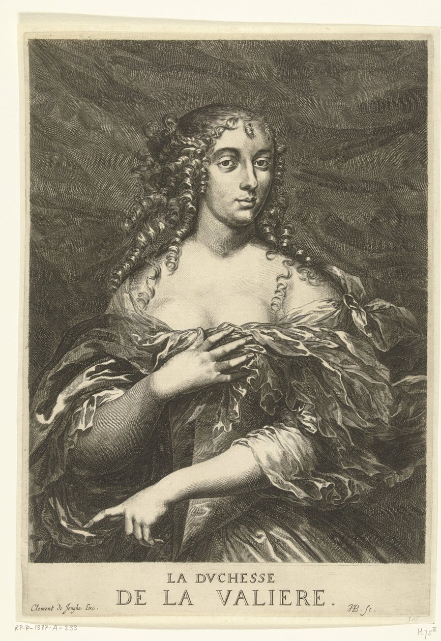 Retrato de Louise Françoise de La Baume Le Blanc de la Vallière de Hendrik Bary