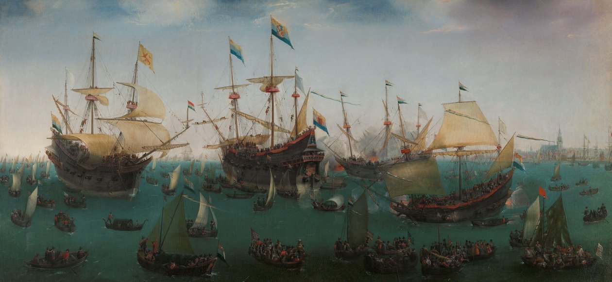 O Retorno a Amsterdã da Segunda Expedição às Índias Orientais O Retorno a Amsterdã da Segunda Expedição às Índias Orientais, 19 de julho de 1599 de Hendrick Cornelisz. Vroom