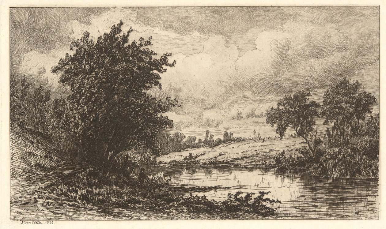 Lago Bucólico de Hendrik Dirk Kruseman van Elten
