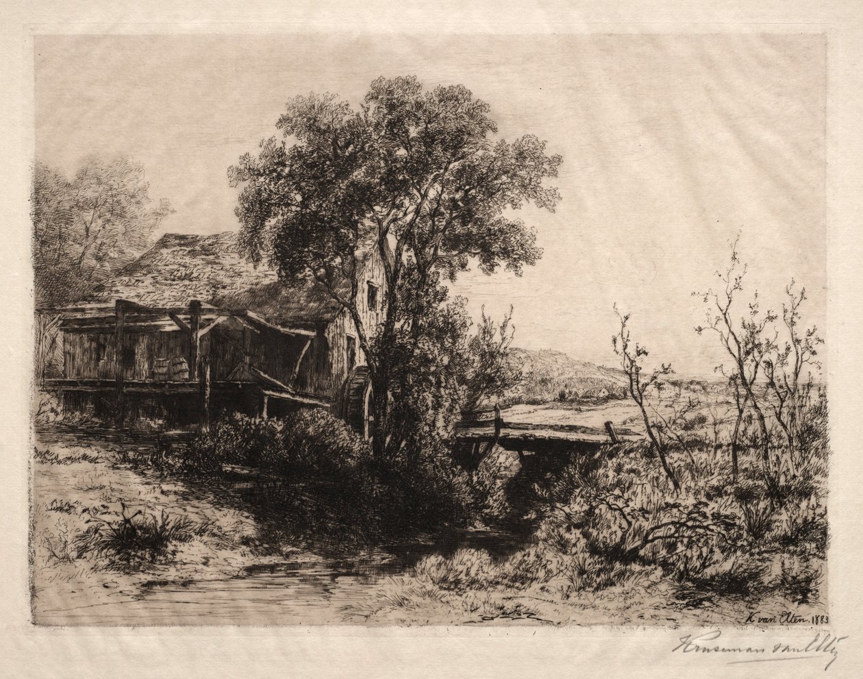 The Deserted Mill, 1883. de Hendrik Dirk Kruseman van Elten