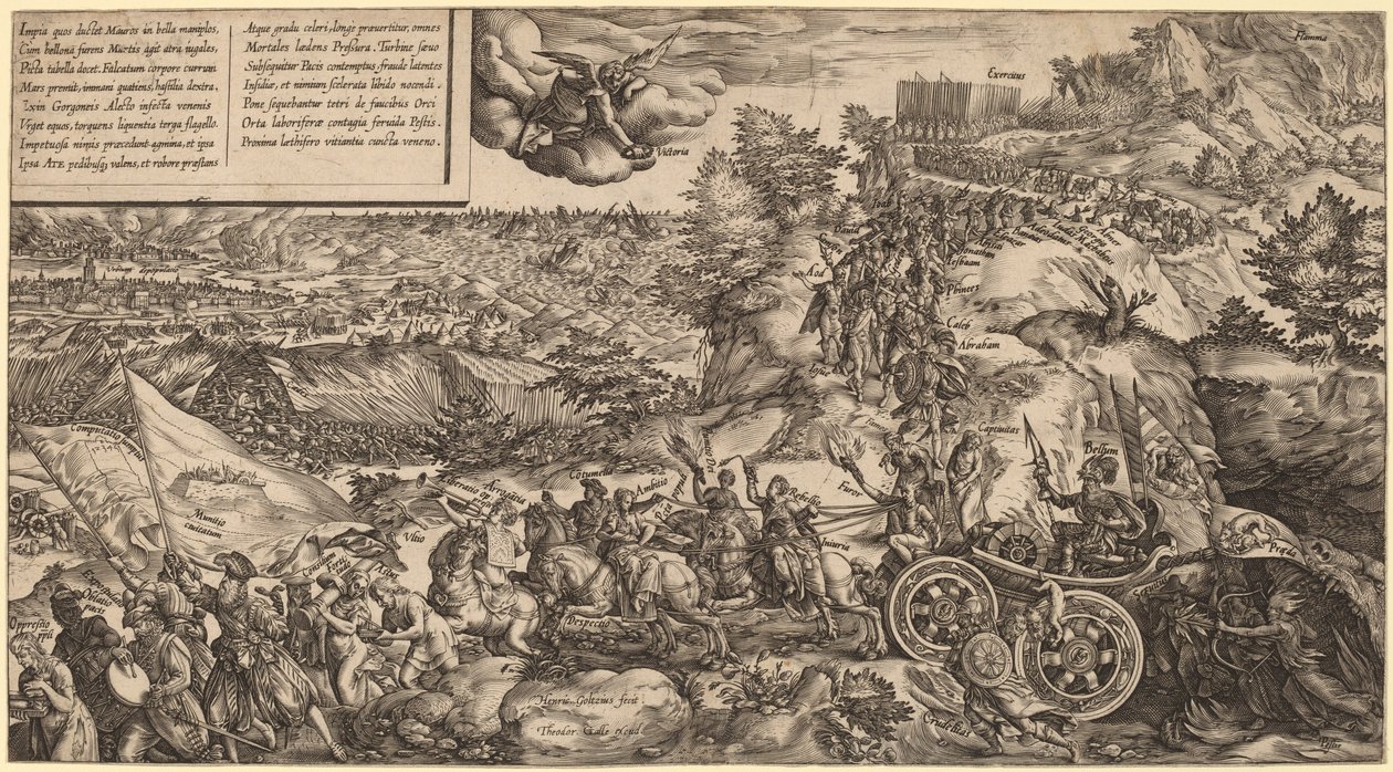 Alegoria da Guerra de Hendrik Goltzius
