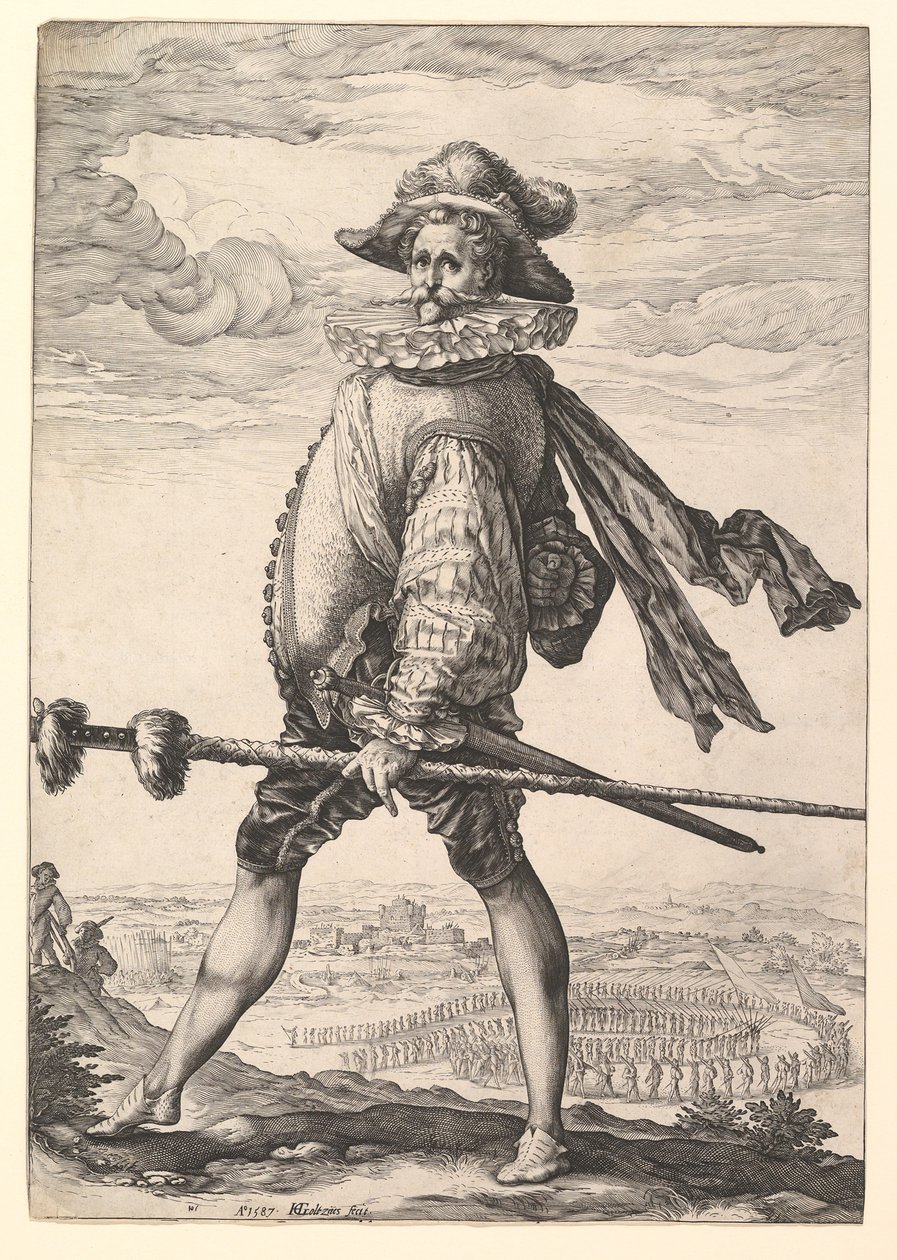 Capitão de Infantaria, 1587. de Hendrik Goltzius