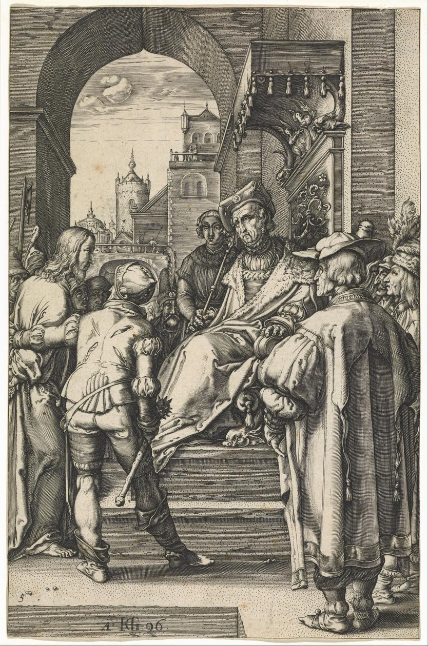 Cristo perante Pilatos de Hendrik Goltzius
