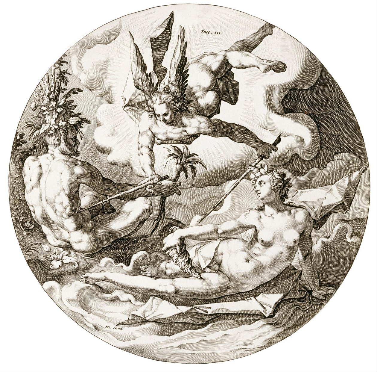 Dia III de Hendrik Goltzius