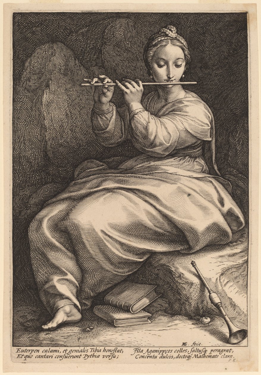 Euterpe de Hendrik Goltzius