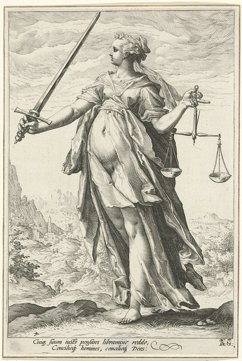 Justiça Justiça de Hendrik Goltzius