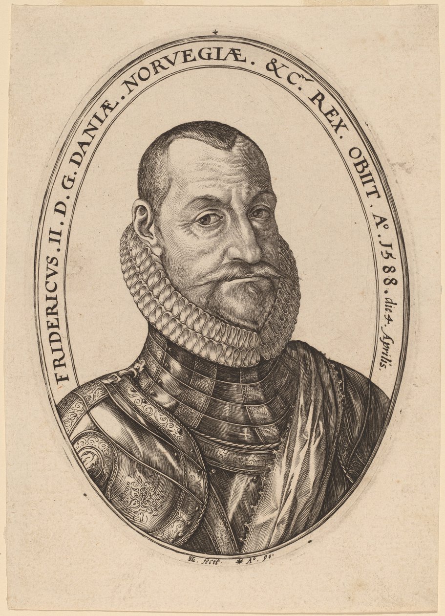 Frederico II, Rei da Dinamarca e Noruega de Hendrik Goltzius