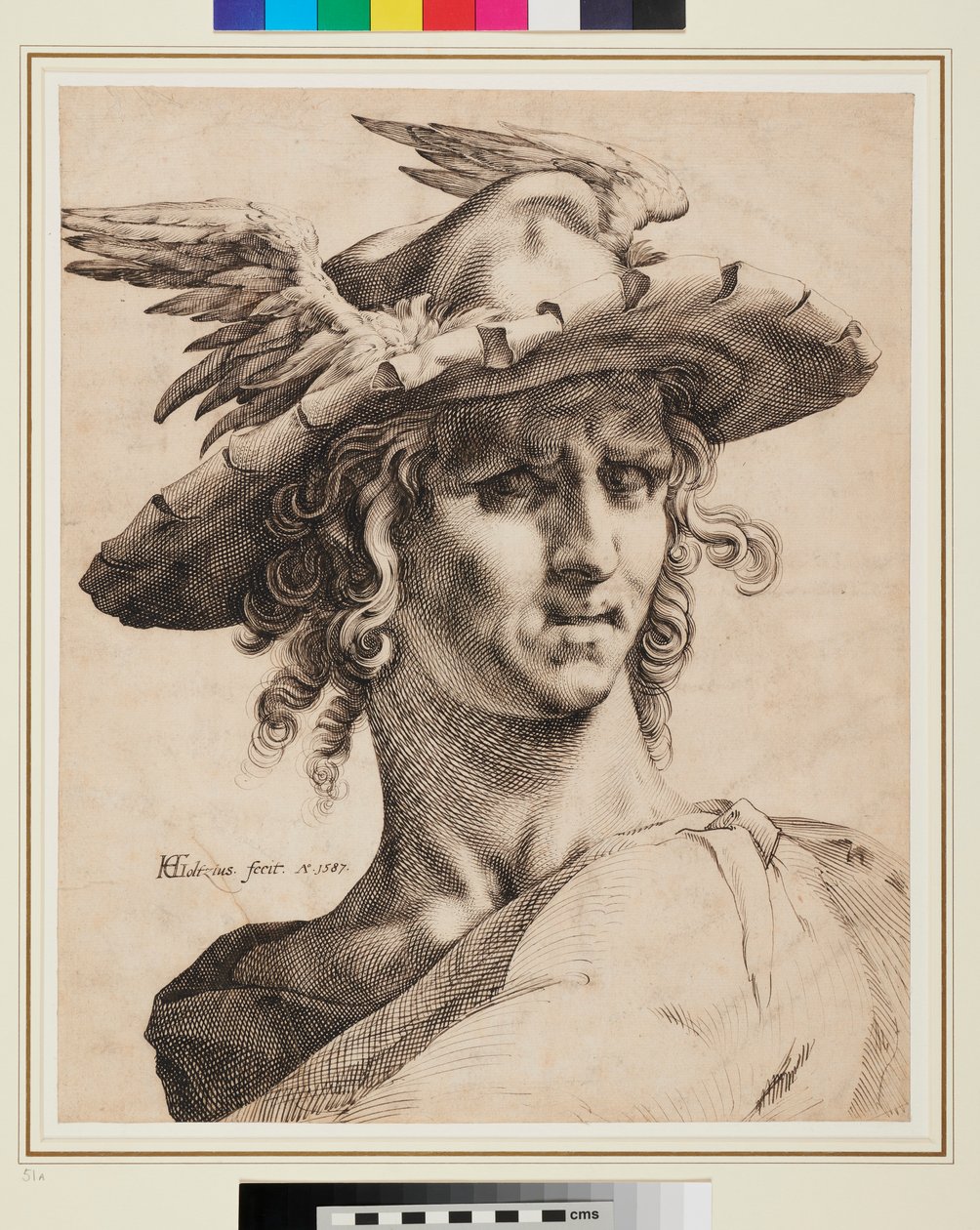Cabeça de Mercúrio de Hendrik Goltzius