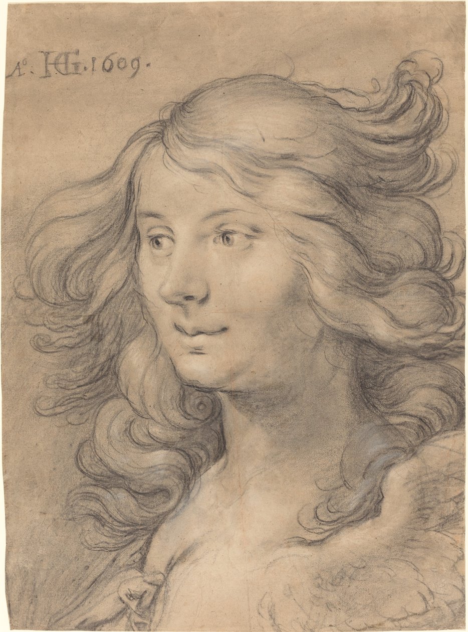 Cabeça de uma sereia de Hendrik Goltzius