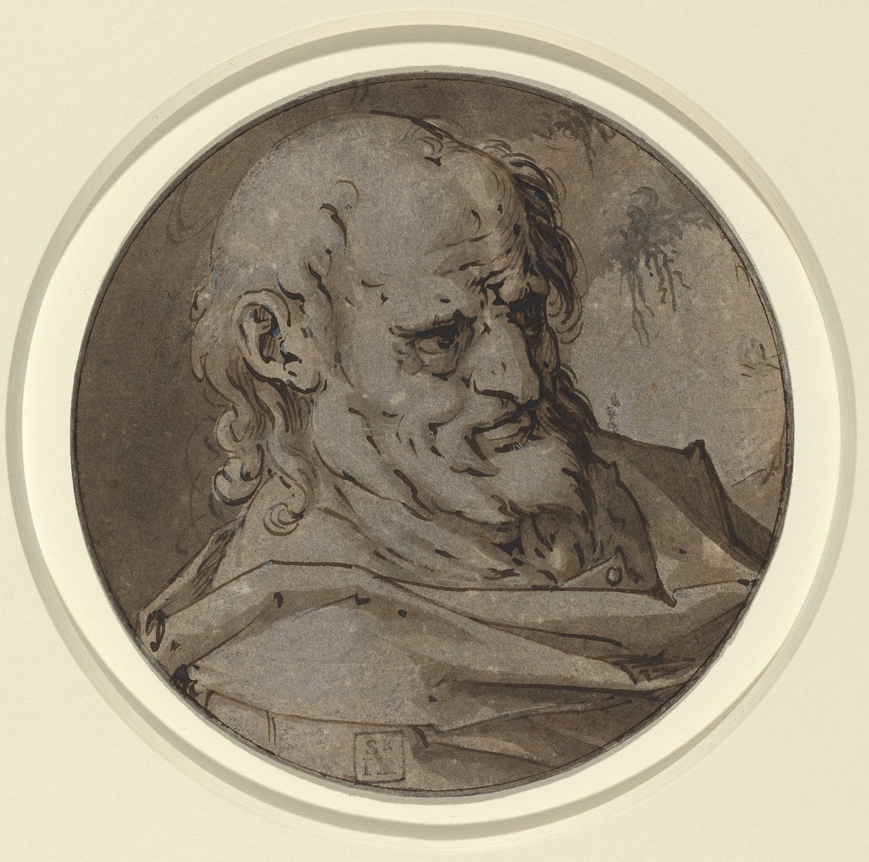 Cabeça de um Apóstolo de Hendrik Goltzius