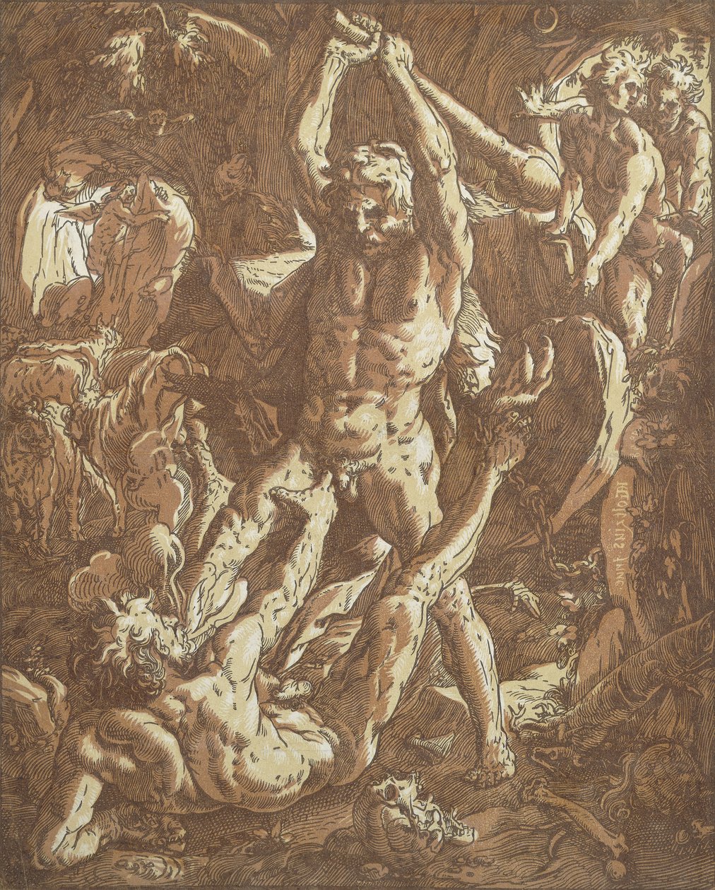 Hercules Killing Cacus, de Hendrik Goltzius
