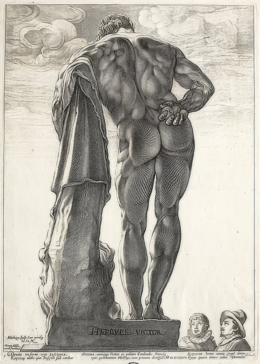 Hercules Farnese. 1592 de Hendrik Goltzius