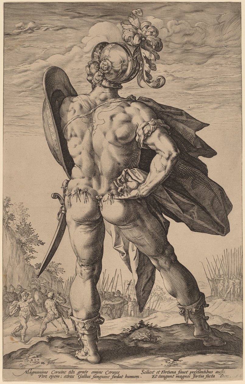 Marcus Valério Corvus de Hendrik Goltzius