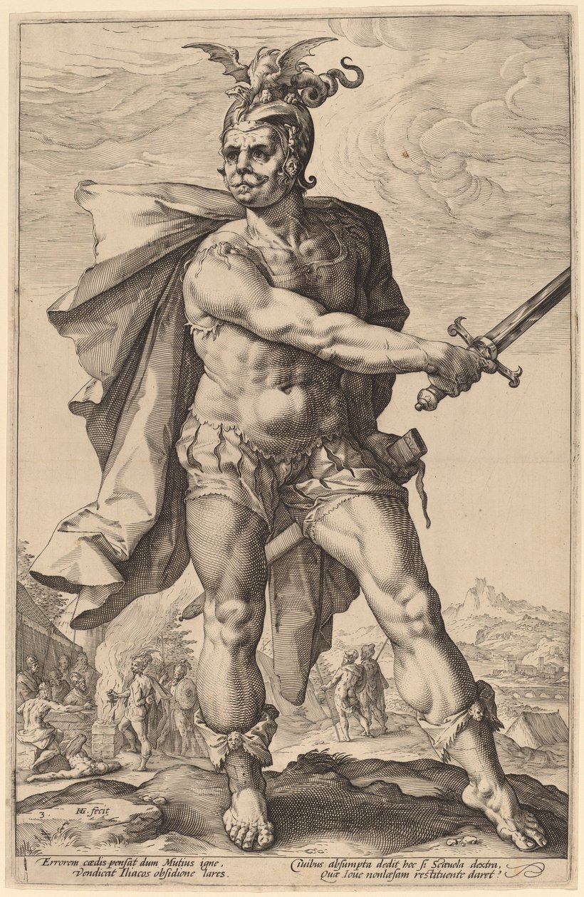 Mucius Scaevola de Hendrik Goltzius