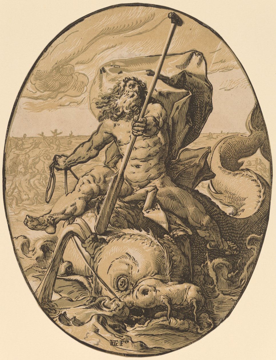 oceano de Hendrik Goltzius
