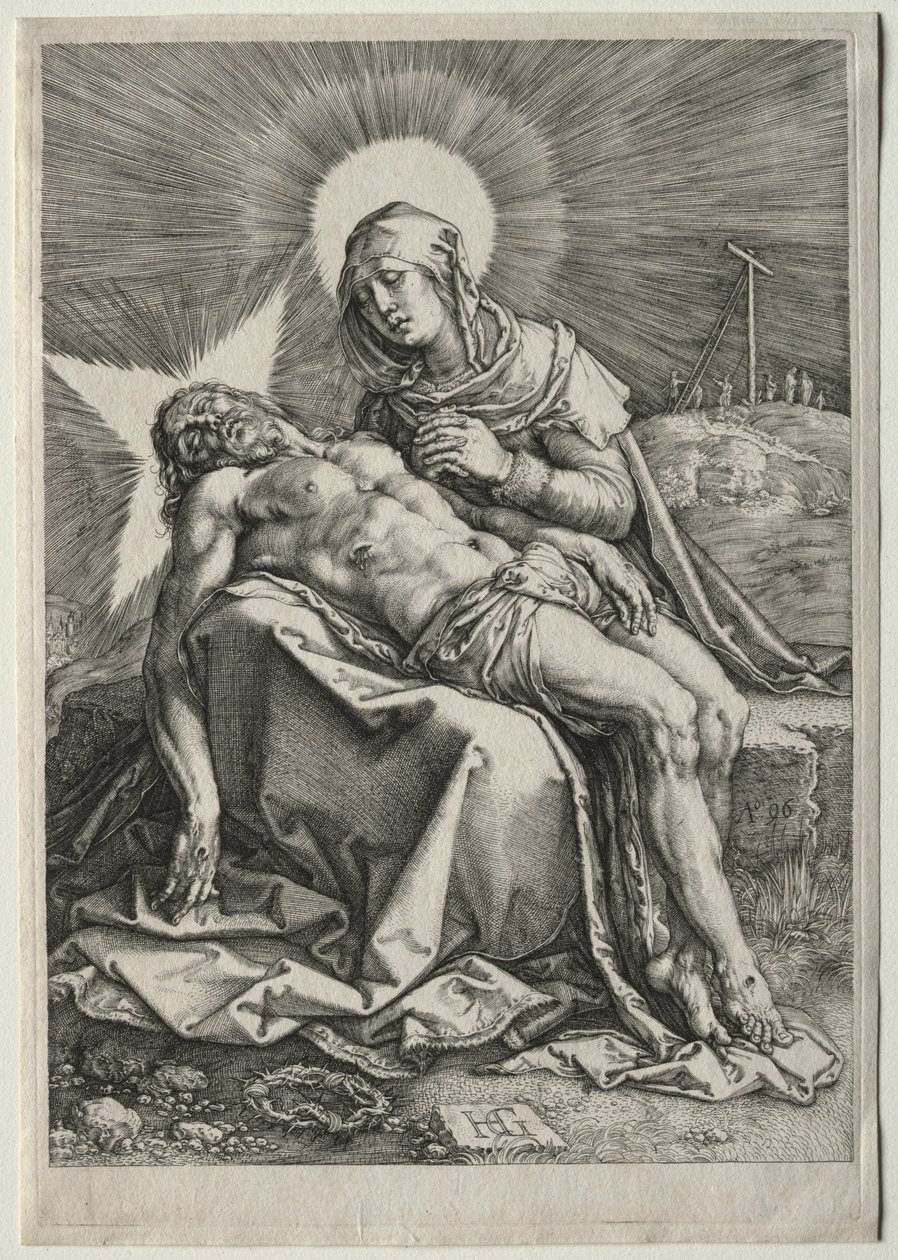 Pieta, 1596. de Hendrik Goltzius