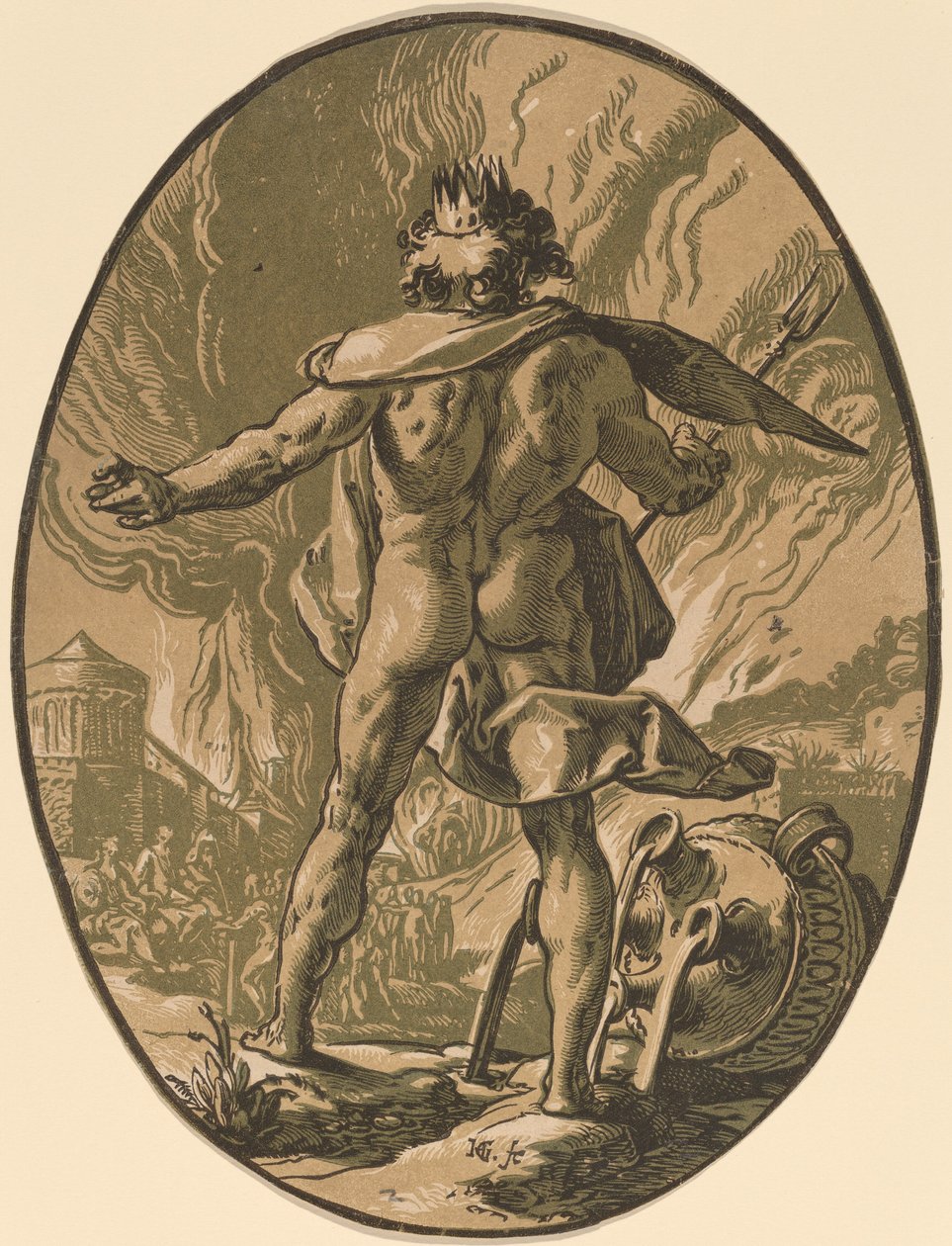 Plutão de Hendrik Goltzius