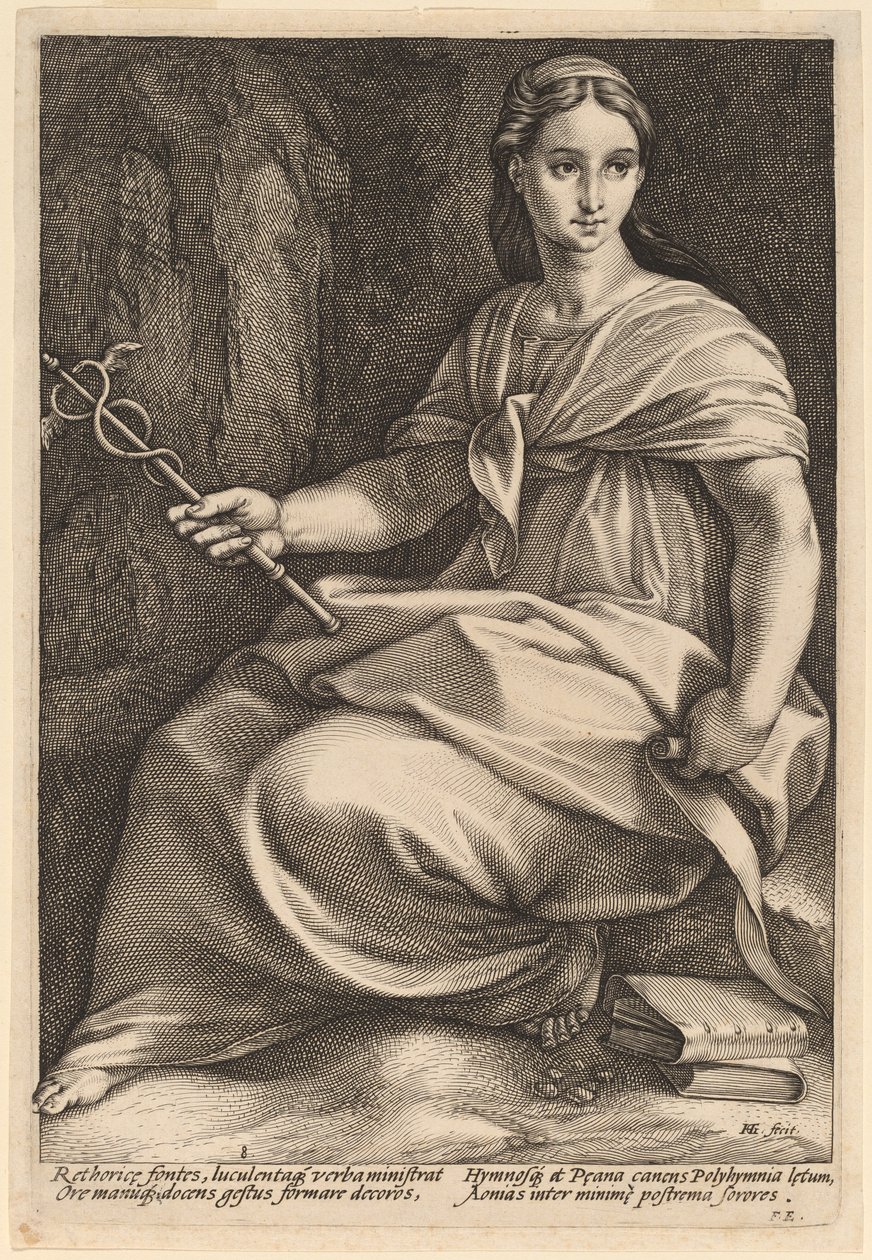 Polimnia de Hendrik Goltzius