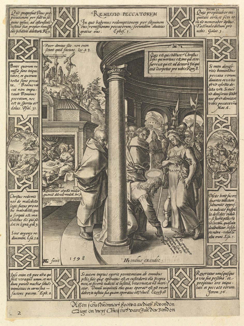Pecados, das alegorias do Credo Cristão, 1598. de Hendrik Goltzius