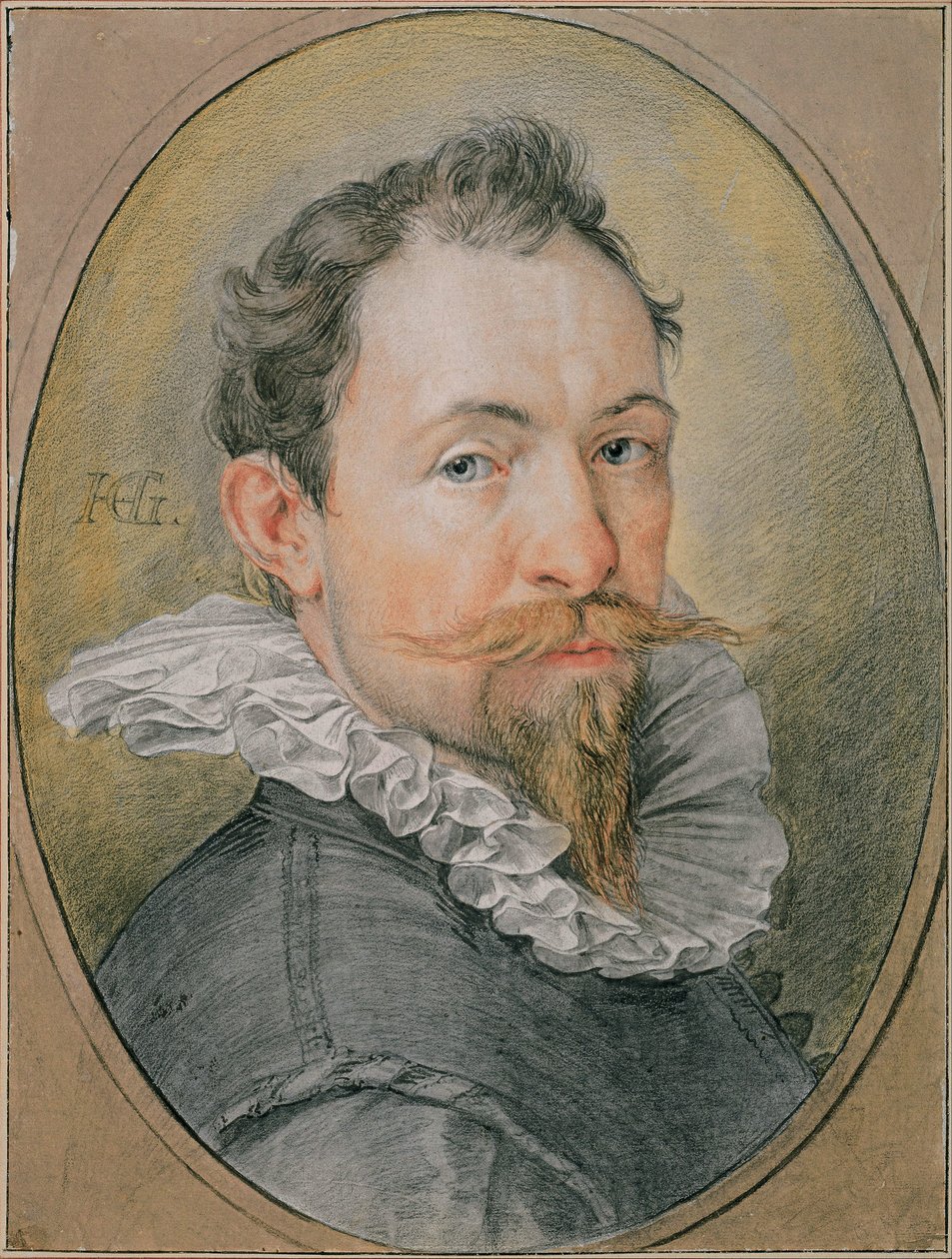 Auto-retrato, ca 1594 de Hendrik Goltzius