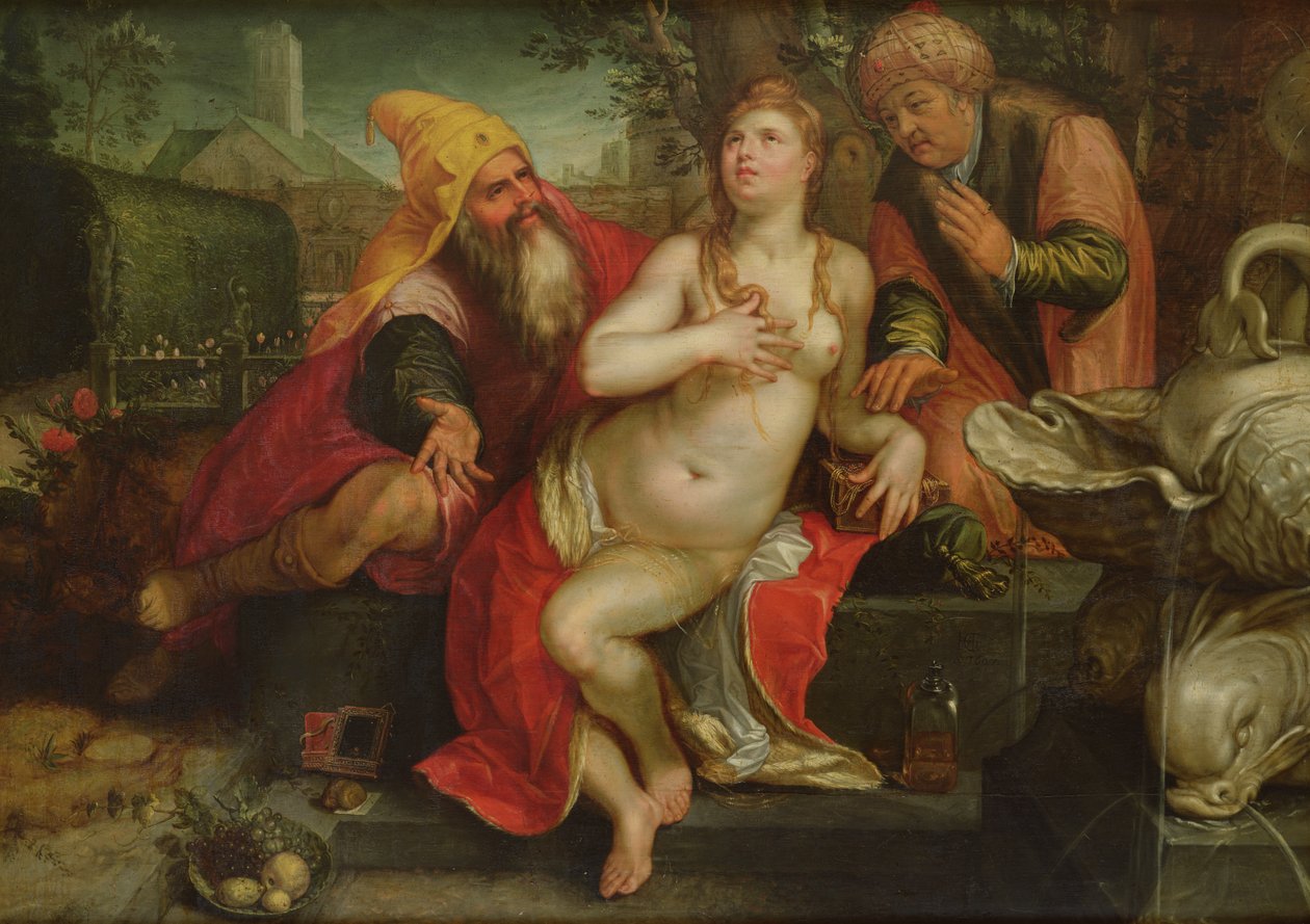 Susanna e os Anciãos, 1607 de Hendrik Goltzius