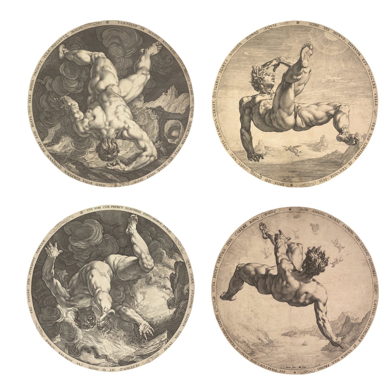 Os Quatro Desgraçados de Hendrik Goltzius