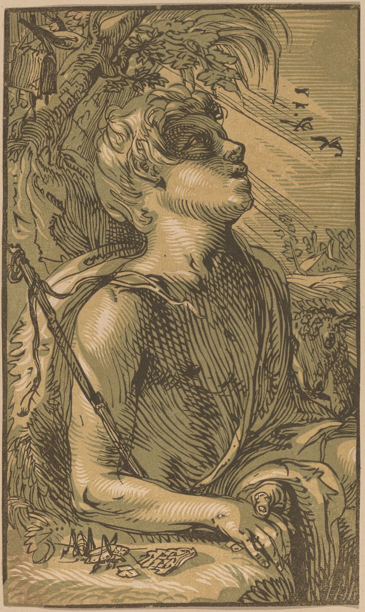 O Jovem São João Batista de Hendrik Goltzius