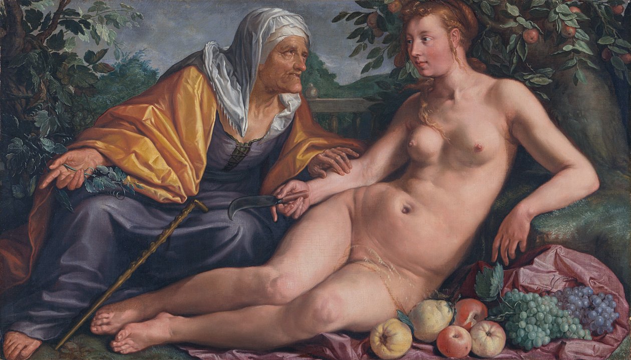 Vertumno e Pomona de Hendrik Goltzius