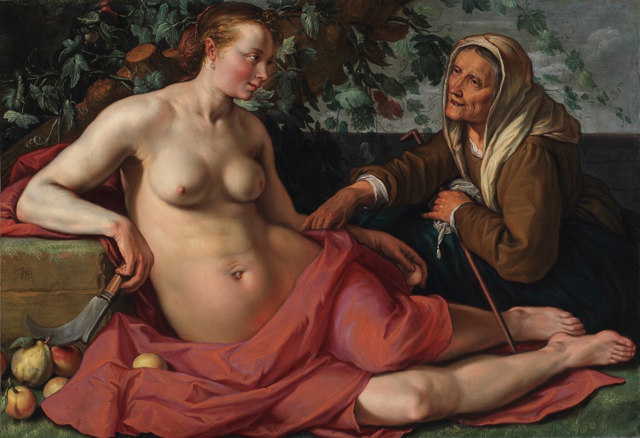 Vertumnus e Pomona de Hendrik Goltzius