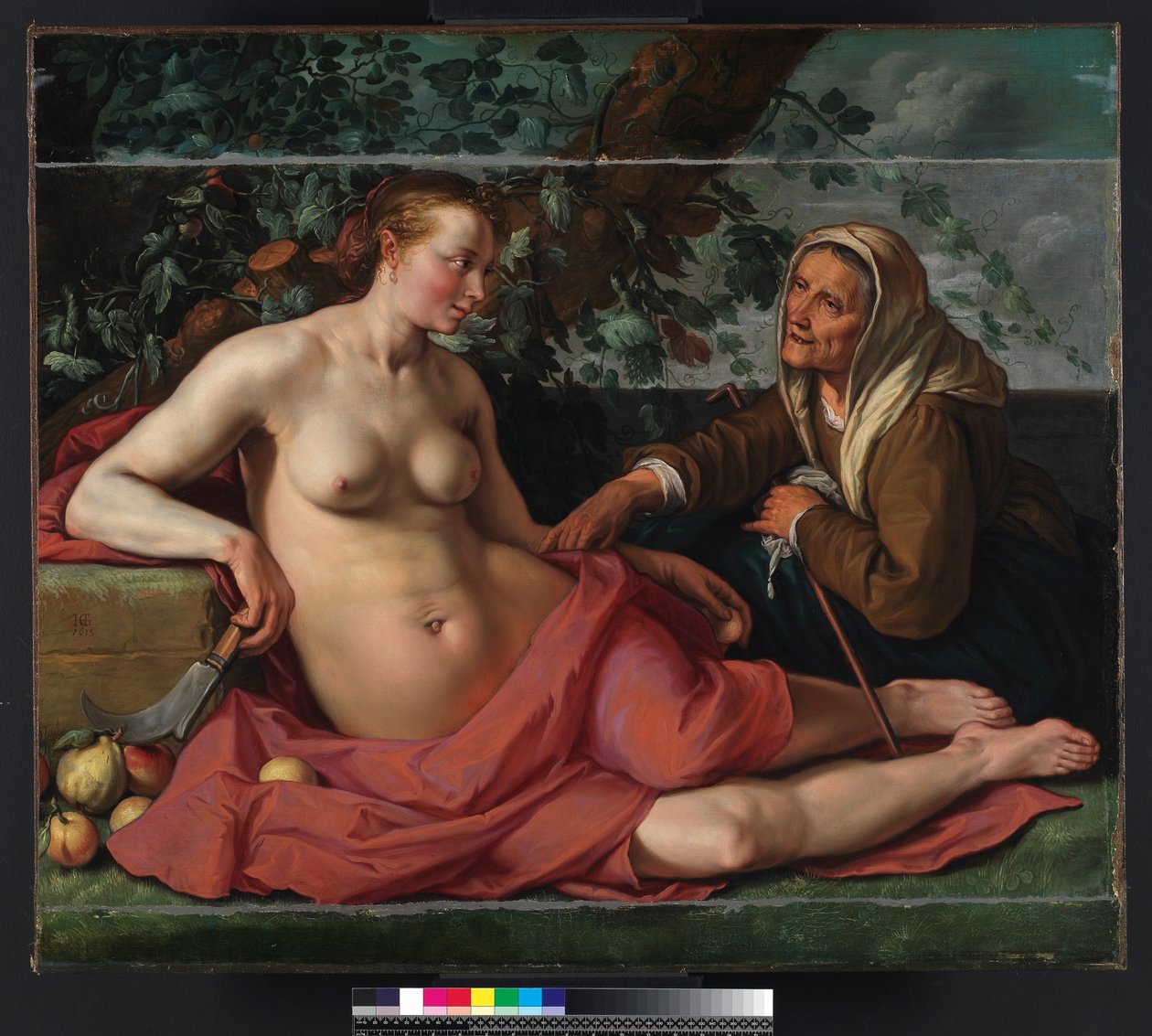 Vertumnus e Pomona, 1615 de Hendrik Goltzius