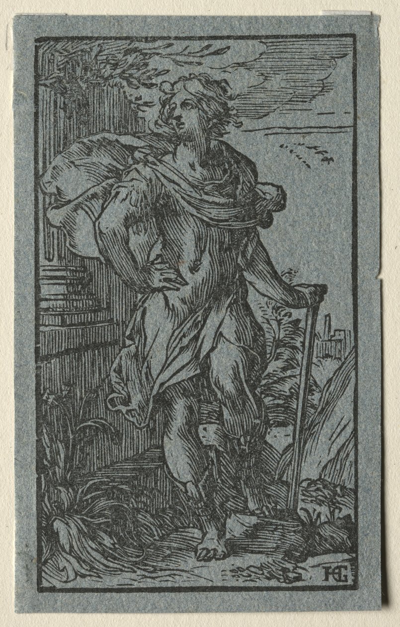 Jovem de pé. de Hendrik Goltzius
