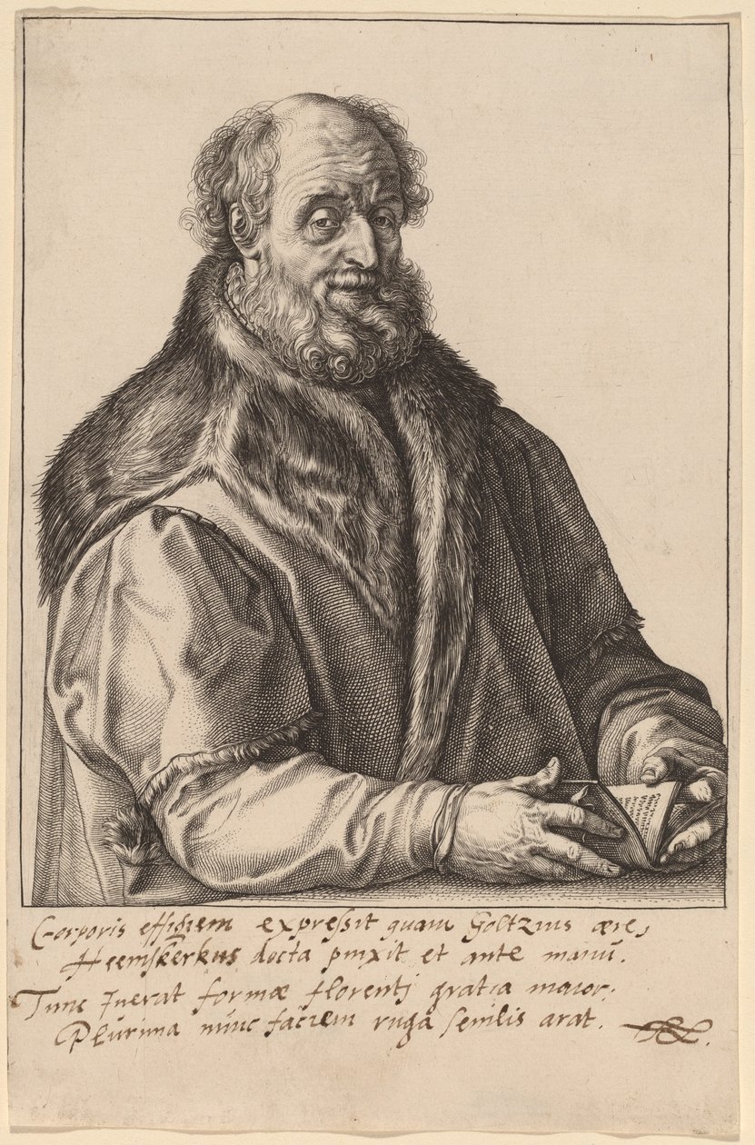 Johannes Zurenus (Jan van Zuren) de Hendrik Goltzius after Maerten van Heemskerck