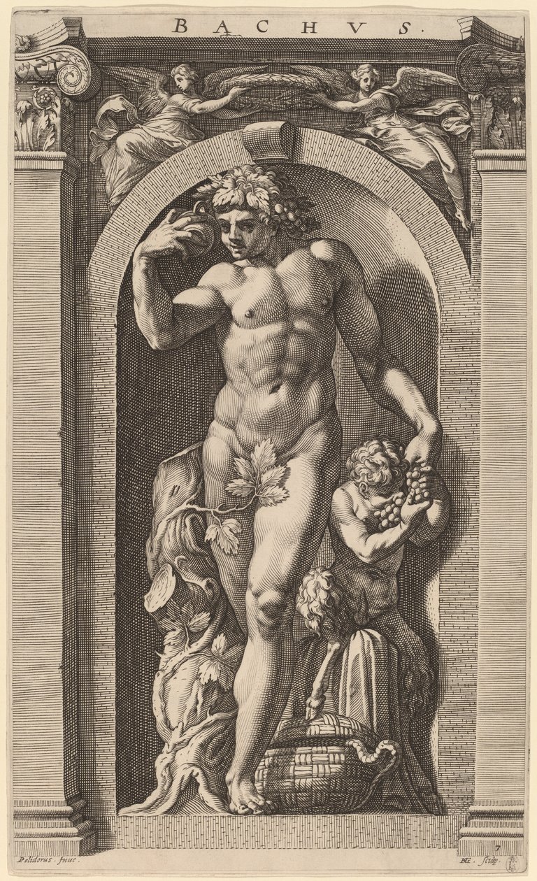 Bacchus de Hendrik Goltzius after Polidoro da Caravaggio