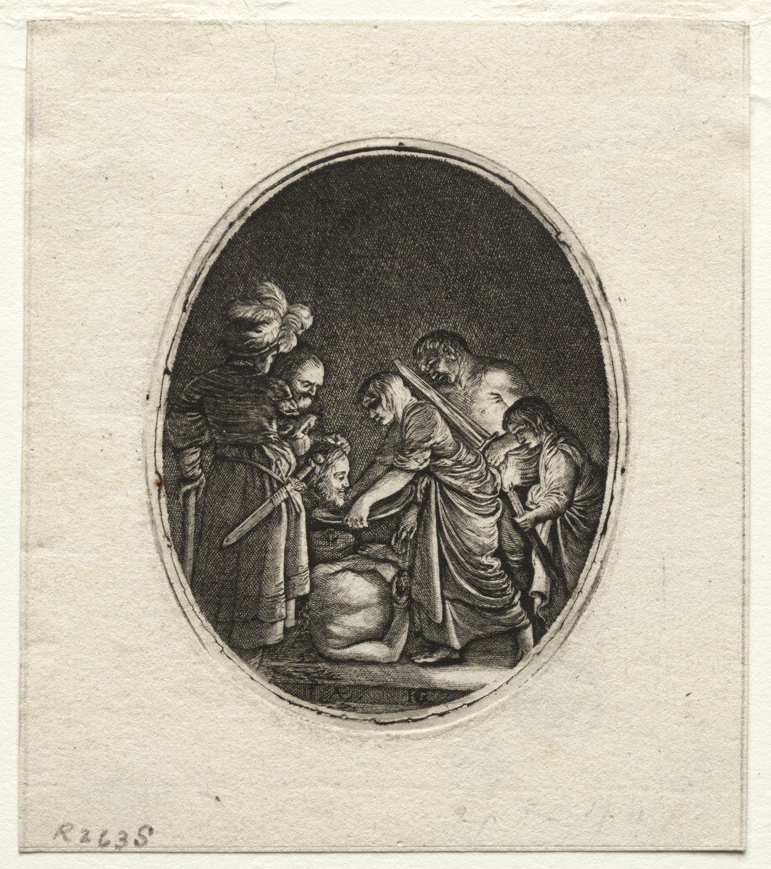 A decapitação de São João Batista. de Hendrik Goudt