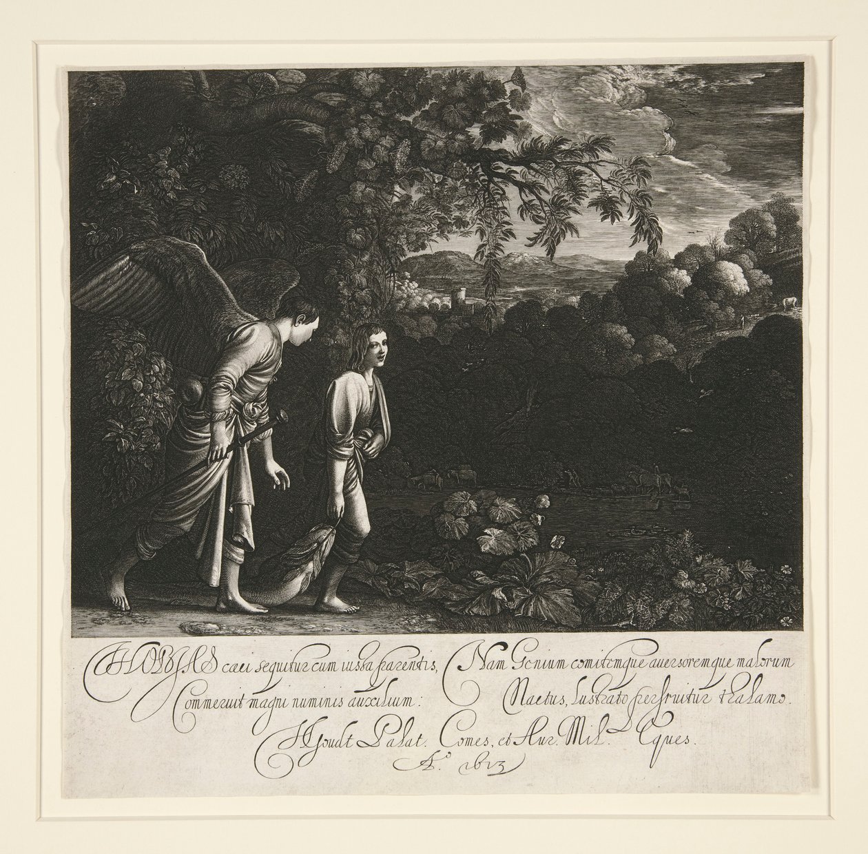Tobias e o Anjo de Hendrik Goudt