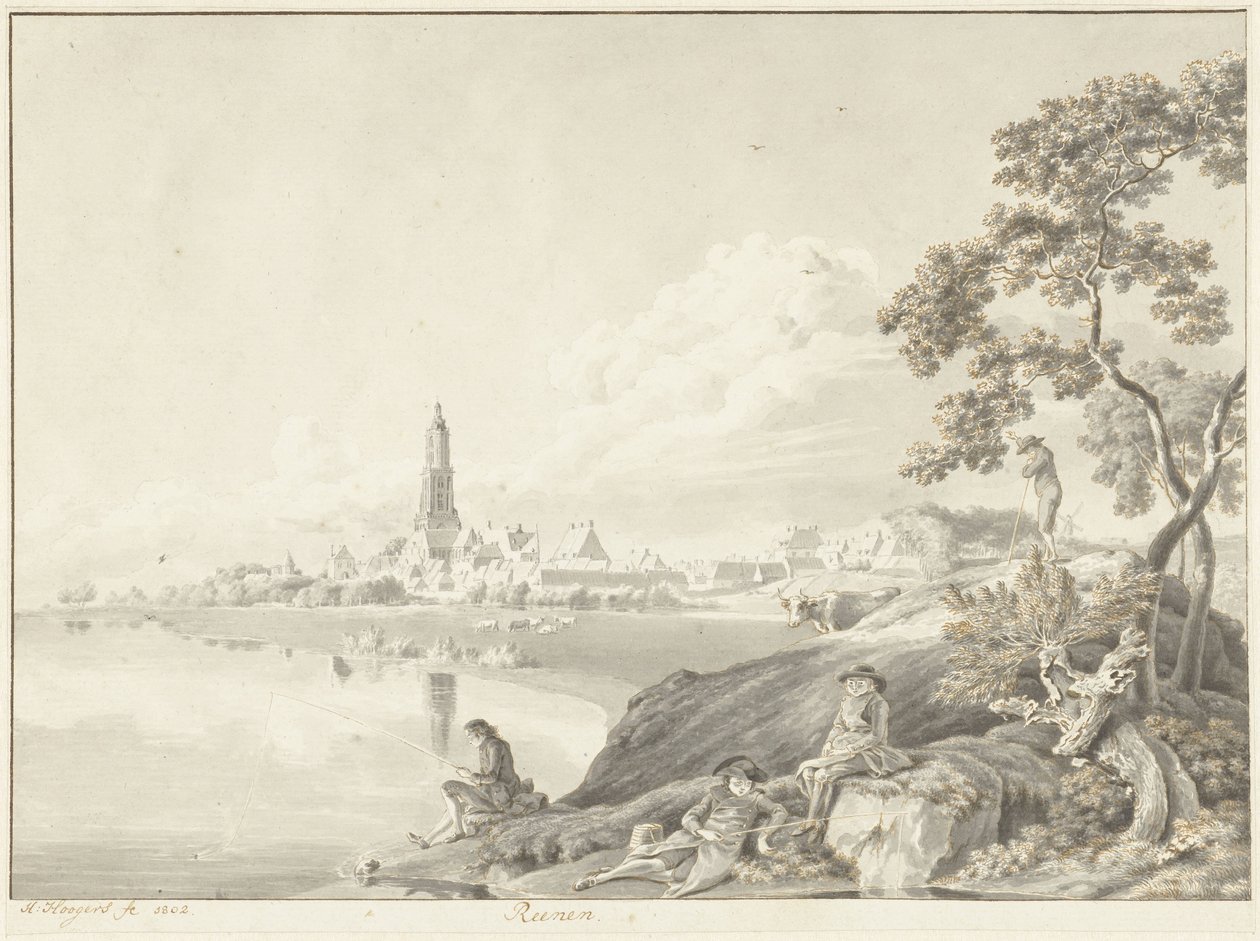 Vista de Rhenen Reenen (título no objeto) de Hendrik Hoogers