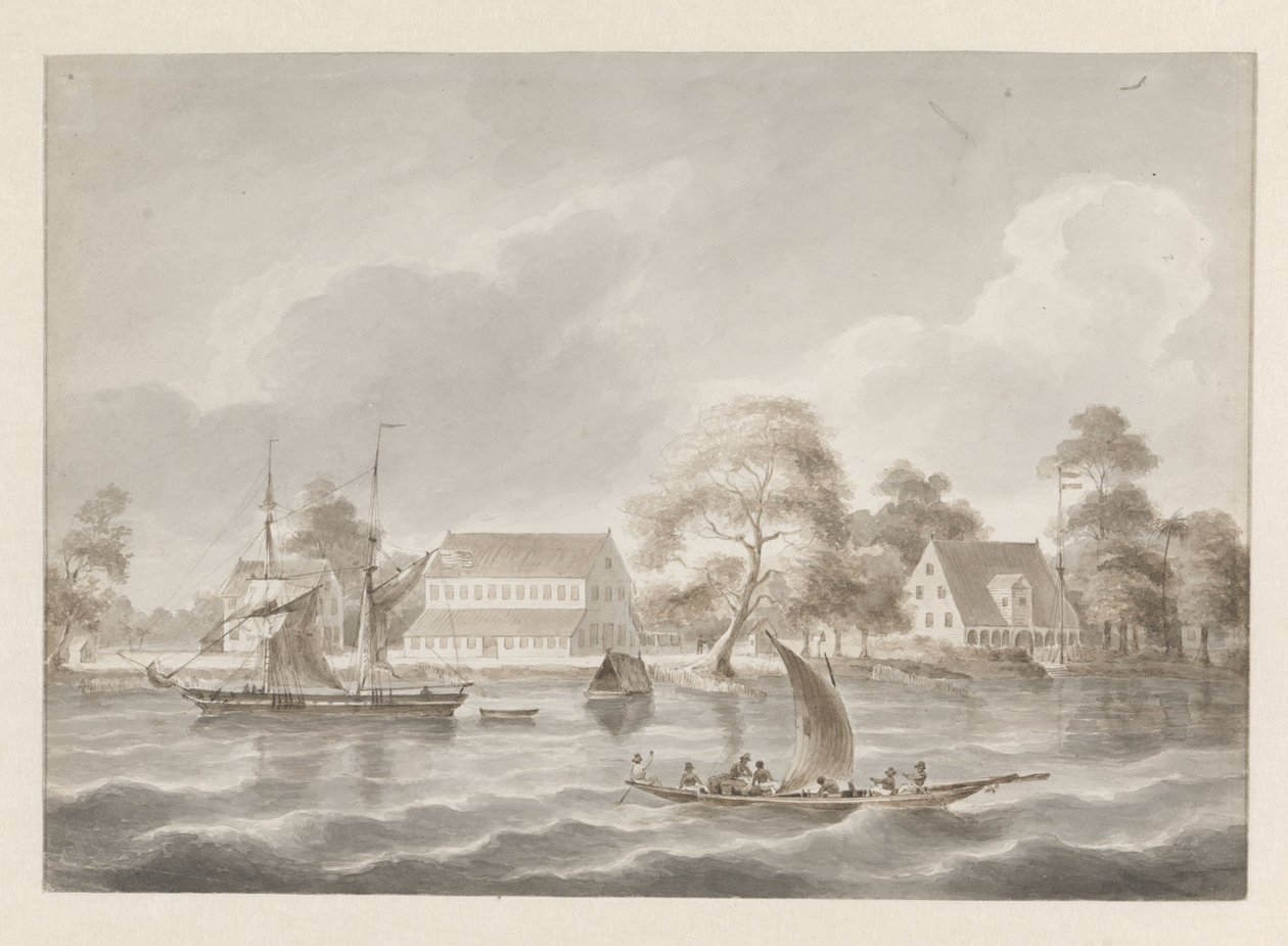Plantation Jagtlust no rio Suriname de Hendrik Huygens